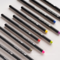 24 Colors und Staly Multicolor -Marker 0,4 mm Fine Tipp Detail Fläche Fineliner Multi -Color -Stift für Studenten